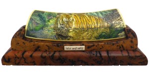 Swimming Tiger Scrimshaw