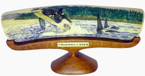 Travellers Killer Whale Scrimshaw