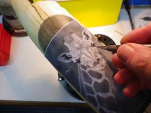 Giraffe Scrimshaw: Step 7