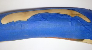 Step 6: Tiger In Water Scrimshaw Masked Off