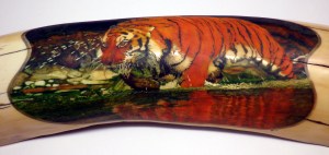 Step 8: Tiger In Water Scrimshaw After 101 Hours