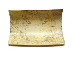 Bamboo Tiger Scrimshaw With Basic Outline and Some Details