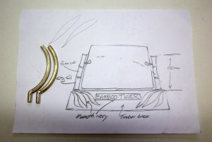 Bamboo Tiger Scrimshaw Stand Design