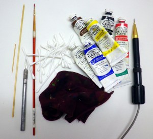 Coloured Scrimshaw Tools