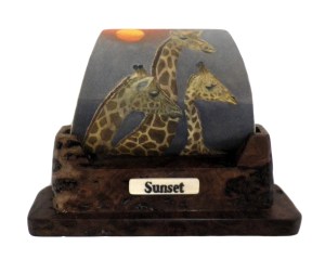 Finished Sunet Scrimshaw