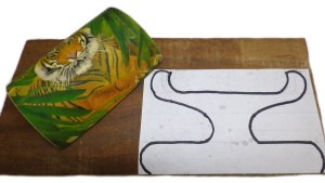 Wood With Outline Traced