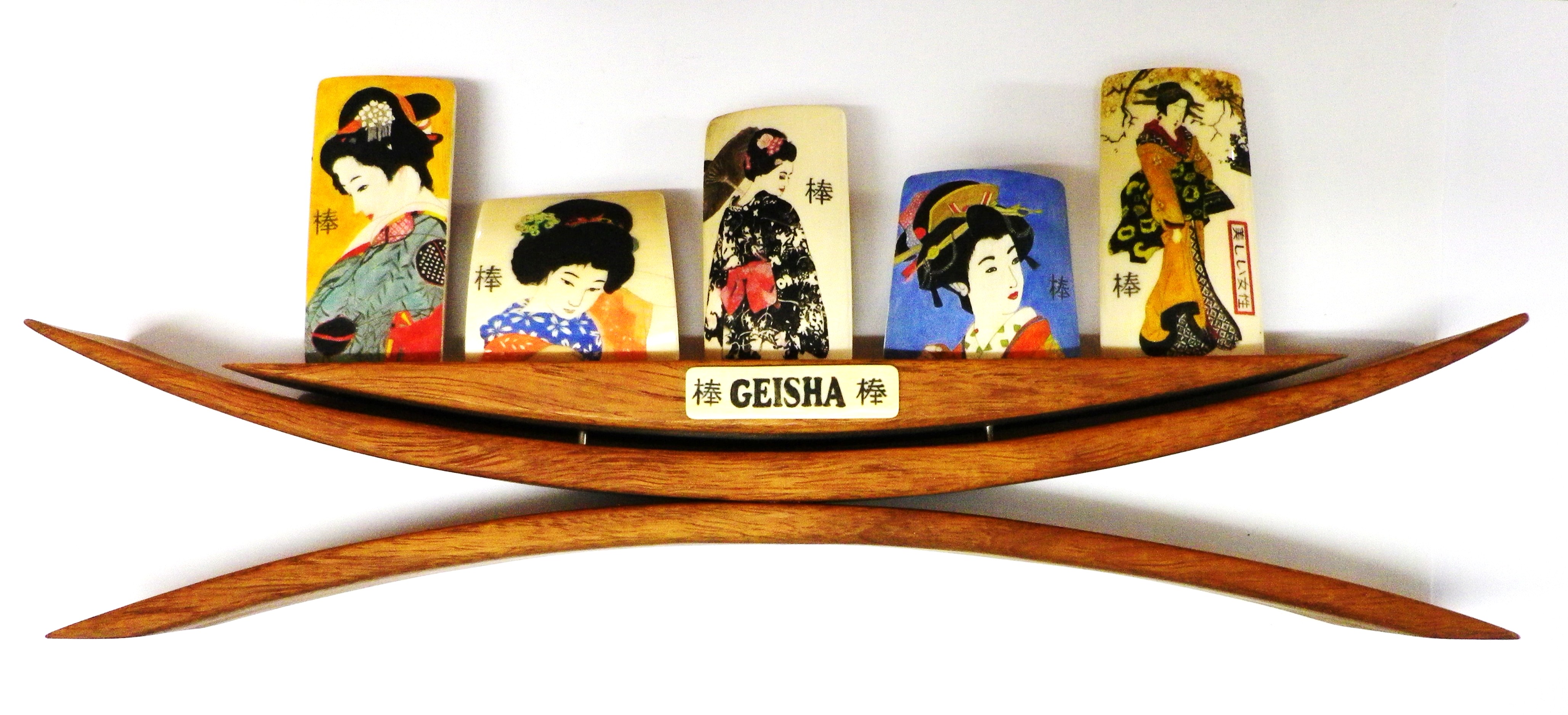 5 Geisha Collection With Stand