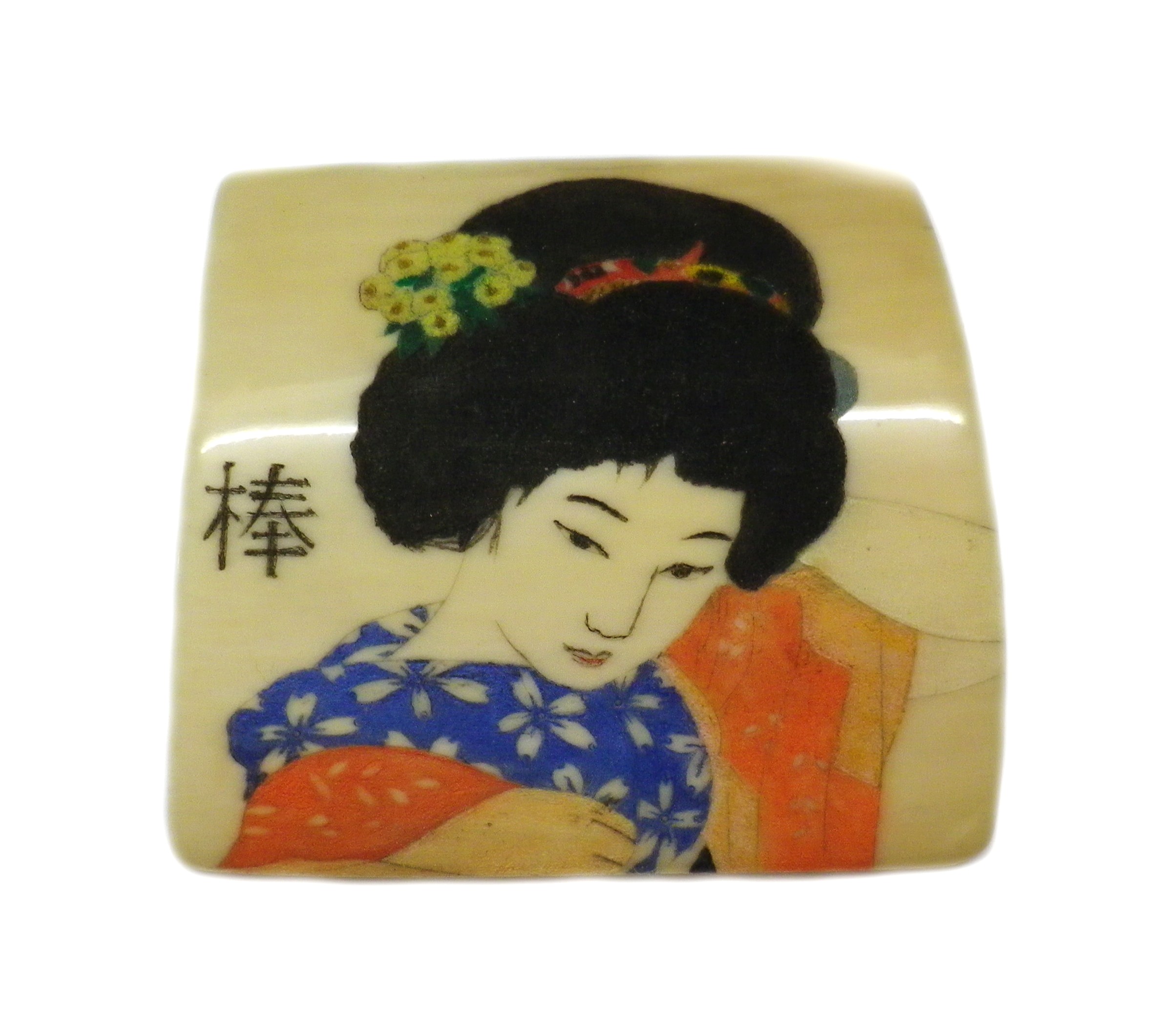 Geisha #4 Finished Scrimshaw