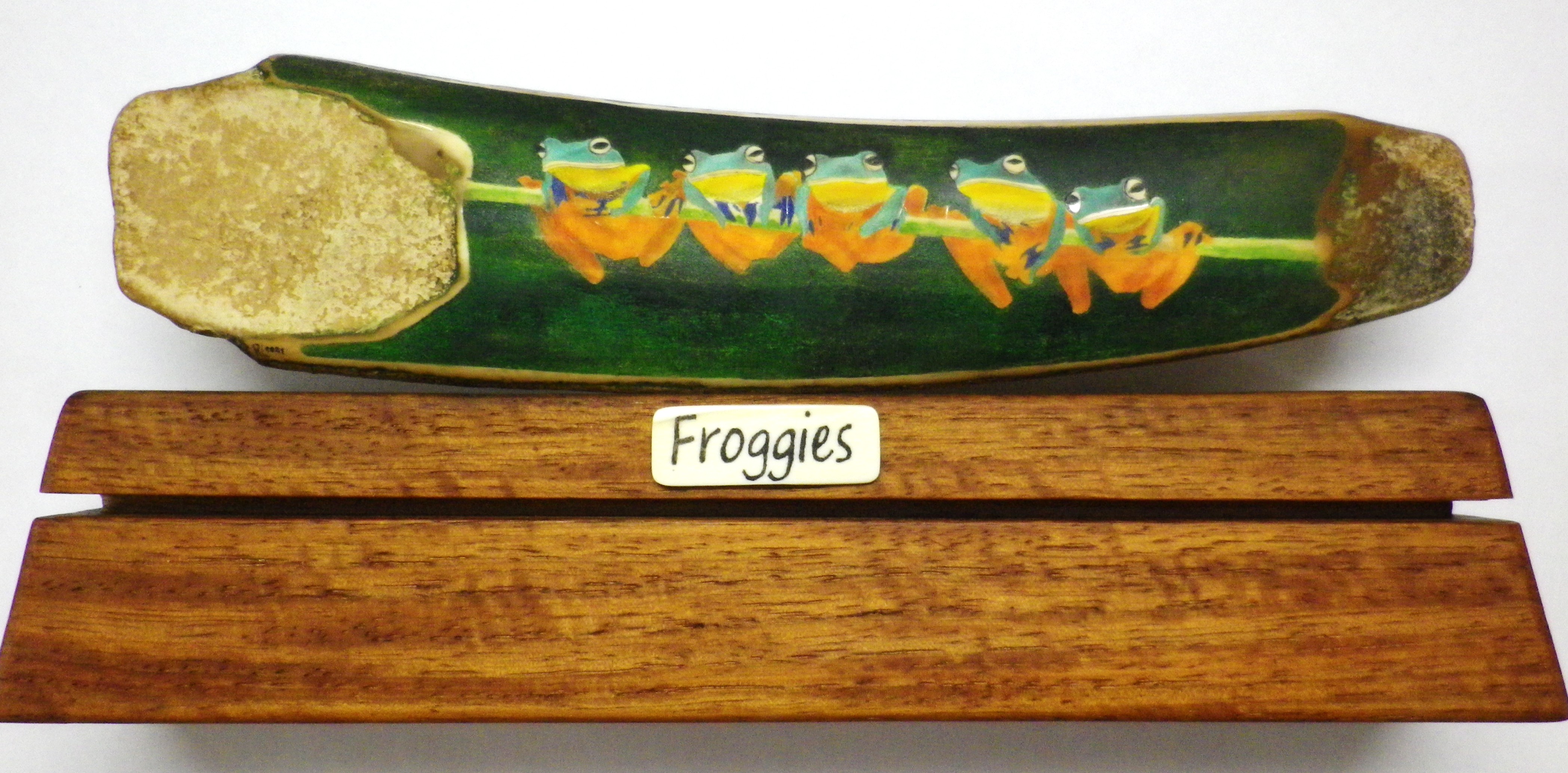 Froggies Scrimshaw Finished