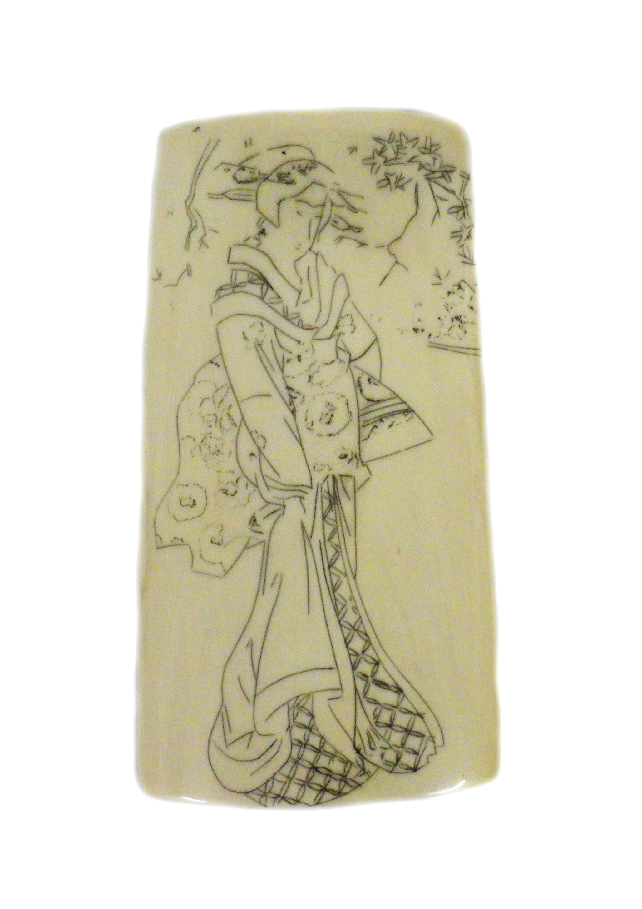 Ivory With Outline Cut