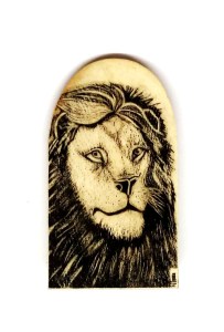 Lion Scrimshaw