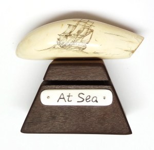 At Sea Finished Scrimshaw